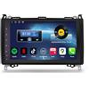 GONFEN Android 16 DAB+ Autoradio per Mercedes BENZ Classe A/B W169 W245 Viano Sprinter Vito per VW Crafter GPS Navigatore 8-Core 4GB+64GB CarPlay Android Auto Wi-Fi 4G DSP Bluetooth USB 9 Pollici Touchscreen