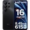 DOOGEESmart Note56 X Lite Smartphone, Android 16, 6150mAh Batteria, 12GB + 32GB/2TB TF, 6.56 HD+ 90Hz IPS, 4G Telefono Cellular offerta Smartphone, 8MP+5MP/Dual SIM/Octa Core/Face ID/GPS, Nero