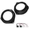 IPNOSIS Kit 2 Supporti Adattatori Altoparlanti Posteriori IP-SP189/B per casse da 16,5 cm con 2 Cavi Compatibile con Alfa Romeo, Fiat,(vedi modelli punto elenco) (Posteriore)