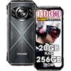 DOOGEENEXT S Cyber 4G Rugged Smartphone, 20GB+256GB/1TB, 10800mAh (Nero) | 50MP+16MP, Schermo 6,58 FHD+ Telefono robusto, 4G LTE Dual SIM, Telefono Indistruttibile IP68/IP69K, NFC, GPS, OTG