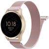 Astorgos Cinturino Metallo 18 mm Compatibile con Garmin Venu 3S/4 41 mm/2S | Acciaio Inossidabile a Maglia, Fibbia Magnetica, per Forerunner 265S/Vivoactive 4S/Vivomove 3S, Uomo Donna, Rosa