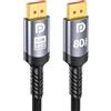 Sniokco 80Gbps Cavo DisplayPort 2.1 3 Metri 16K DP Cavo 16K@60Hz 8K@240Hz | Supports 4K@540Hz 360Hz 240Hz Compatible with HDR HDCP 2.3 DSC FreeSync G-Sync Monitor Graphics RTX 5090 4090 PC HDTV