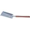 Aqbau Paletta per Carbone 44 cm Zincata - Paletta per Cenere con Manico in Legno, Accessorio per Camino, Stufa a Legna, Barbecue e Focolare