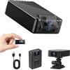 SecuraLen Mini Telecamera Spia Nascosta Senza WiFi - 2K Invisibile per Interno | 1000mAh, 4,5h, Visione Notturna, 180° regolabile, Loop, 256GB, USB-C, 1/4″, Base 3M - per Bici, Neonato, Animali, Casa
