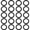 LT Easiyl 20 Pezzi Guarnizioni Di Ingresso Pompa Acqua O-ring In Gomma Nitrilica O-ring Compatibile Con Crystal Mk2 Compatibile Con Watermaster 21x15x3mm Nero