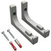 PLEXONE Supporto da parete per AVM FRITZ!Box 5690 Pro con tasselli Fischer DuoPower e viti Torx - Grigio