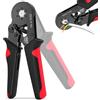 Herbst Pinza Crimpatrice Capicorda 0,25-6mm², Pinza Crimpatrice 0,25-6mm² Cricchetto Esagonale per Capicorda Isolati non Isolati