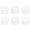QUARKZMAN 6 Pezzi Occhielli in Gomma 15mm Foro di Perforazione, Passacavi Guarnizione 10mm ID Gommini Passacavo Scrivania Bianco Siliconica per Tappo Organizzare Filo Cablaggio Casa Auto