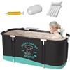 Generic Vasca da bagno pieghevole e portatile per box doccia, vasca da bagno multistrato ispessita, resistente vasca da bagno per famiglie per piccoli bagni, vasca compatta per adulti, 110 x 60 x 40 cm