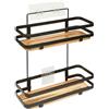 5 five simply smart 5five - piatto doccia in acacia a 2 livelli blackacia