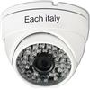 Vetrineinrete® Telecamera dome ahd 3 mpx 48 led Ir infrarossi lente 3,6 mm 1080p visione notturna per interno ed esterno 2048