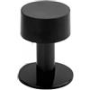Tidgel Fermaporta in acciaio inox, resistente, anti-collisione, in gomma, per montaggio a parete, adatto per casa, ufficio, porte in legno, metallo e vetro (60 mm, nero)