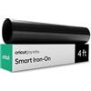 Cricut Smart Iron on, nero - 24,1 cm x 1,2 m Bulk (1) | Vinile a trasferimento termico HTV, taglio opaco per tagli lunghi