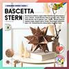 Folia 410/1515 - Set bricolage Bascetta Stella Ornamento Natale, Rame/bianco., 20 cm