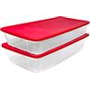 Homz Contenitori portaoggetti in plastica, resina, solidi Getaway, 41 Quart-87,3 x 39,4 x 15,2 cm