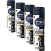 NIVEA MEN Black & White Invisible Epic Night Spray 150 ml, Deodorante uomo antitraspirante 72h, Deodorante spray contro odori, sudore, residui, irritazioni e macchie, Profumo rinfrescante e maschile
