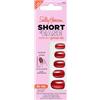 Sally Hansen Short Queen | Unghie finte press-on con Vitamina E e B5, look naturale, non danneggiano le unghie, formato corto e molto corto, set da 30