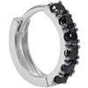 Stroili Orecchino Uomo Stroili Cerchio Oro 9kt bianco con Spinello 1426326