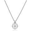 Brosway Collana Uomo in Acciaio | Collana con Simbolo Rosa Dei Venti | Collezione Seawolf - BWF03