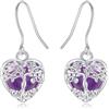 AEONSLOVE Orecchini Albero della Vita Donna con Pietra di Luna | Orecchini Pendenti Cristallo in Rame Rodiato, con Monachelle in Argento 925, Gioielli Pietre e Cristalli