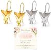 HTU Collana con fermaglio a bouquet personalizzabile, pendente con clip floreale e orecchini con piante vere, design vintage con vaso di fiori artistici, idea regalo originale per mamma, moglie