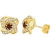 PAKORIO Orecchini Moissanite VVS1 multistile, placcato oro 14K, ipoallergenici