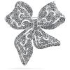Bling Jewelry Matrimonio D'Inverno Moda Sposa In Cristallo Chiaro Luccicante Grande Dichiarazione Nastro Filigranato Arco Sciarpa Spilla Pin Per Donne Placcato Argento
