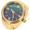 Garneck Watch Ring Mini da Dito in Lega di Zinco, Orologio Anello Oro | Visualizzazione in Numeri Romani, Leggero e Preciso, Uso Quotidiano e Casual per Uomo e Donna