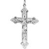 trendor Ciondolo a croce da uomo, argento 925, 65 mm, | Ciondolo a croce in argento per uomo, argento sterling, con figura di Cristo, crocifisso in argento, gioiello simbolico