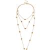 Wycian Mycian Regalo Donna 80 Anni Compleanno, Collana Donna Bigiotteria Strati Ororame Pendente a Stella Lunga Collana per Donna Ragazze Gioielleria