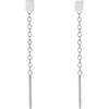Wycian Orecchini pendenti eleganti orecchini da donna in argento Sterling 999 fiore per ballo di fine anno gioielli
