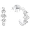 AMOR - Orecchini da Donna in Argento 925 - con Zircone - Creoli - AMR-E0130