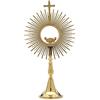 Holyart Ostensori, Teche, Reliquiari Metallo: Ostensorio Sole h. 40 cm teca 8 cm