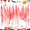 Wzone Halloween spaventoso con falso panno di sangue - 215 x 500 cm (84 x 197 in) XXL per feste gotiche, casa infestata e decorazione di Halloween