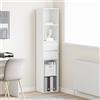 Generico Libreria Bianca 36x30x171 cm in Legno Multistrato,Librerie