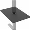 VIVO DESK-SF02LU - Mensola regolabile sotto la scrivania, 40,6 x 30,5 cm, vassoio portaoggetti nascosto per piccoli accessori, colore: nero