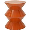 Mauro Ferretti Tavolino Laterale, Tavolinetto, in Metallo, Arancione, 45x37,5x37,5 cm