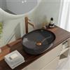 VITRA Lavabo d'appoggio slim 49x35 cm in ceramica visone lucido - Cloe