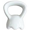 harayaa Ceramica Raschiatore Facciale per Massaggio Gua Sha Strumento Portatile Manico Ad Anello Finitura Liscia Applicazione Compatta Adatto per Routine di, Bianco