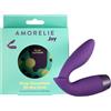 AMORELIE Joy - vibratore prostatico melt, silicone e ABS, viola