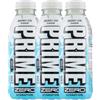 Generic 3X Confezione Per PRIME Zero Hydration Berry Ice Flavour 500 ml, Confezione da 3