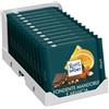 Ritter Sport Fondente Mandorla Arancia, Cioccolato, 12 Pezzi da 100 g | Fondente con granella di mandorle e cubetti di scorze d'arancia candita