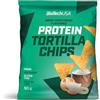 BioTechUSA Protein Tortilla Chips | Fonte di proteine | Proteine dell'avena e del pisello | Vegan | Senza conservanti, 3 * 50g, Cipolla e panna acida