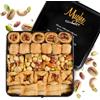 Mughe Gourmet Baklava Turco al Pistacchio Vegan Halal, Scatola Regalo 750g | Assortimento di Baklava Turchi in Elegante Scatola di Metallo, Dolci Mediterranei a Doppio Strato, Ideali da Condividere