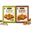 Bodesa Valore Baklava Turca 200g Pistacchio e Noci - Dolce Tradizionale a Strati - Assortimento 4+4 Pezzi - Circa 8 Pezzi - Pronto da Gustare