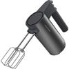 Grundig Delisia Novus HM 7140 - Frullatore manuale, potenza 500 W, 4 livelli di velocità + turbo, inserti in acciaio inox di alta qualità, Soft Start: funzione antispruzzo, Dark Inox/Nero