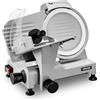 VEVOR Affettatrice Elettrica per Carne 300W Spessore di Taglio tra 0-12mm | Lama Acciaio al Carbonio 220mm, Salsicce Salumi Prosciutto, Vassoio Rimovibile, Cucina Commerciale, Supermercato, Macelleria