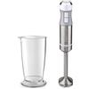 Ufesa BP4580 Vario 1000 Frullatore a immersione - Minipimer , Potenza 1000 W, 20 velocità + Turbo, Corpo e 2 lame in acciaio inossidabile, Design Ergonomico e Antispruzzo, Misurino Incl., Senza BPA