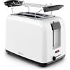Tefal Vita, Tostapane 2 Fette Con Scaldapanini, Leva Extra Alta, 7 Livelli Di Doratura, Fessure Extra Larghe, Bianco, TT1A21E0