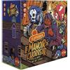 IELLO FlipperBox Le Manoir de l'Horreur - Versione francese - Gioco di Società di Abilità con Dadi e Brocchette - Flipper in Cartone, Mostri & Casa Stregata | 2-4 Giocatori | 15 min | Da 6 Anni